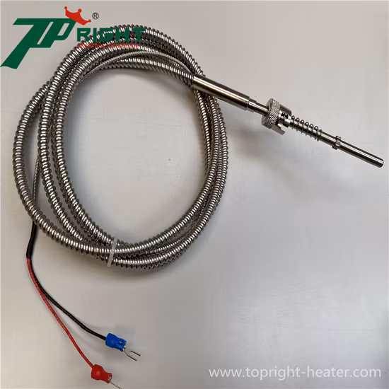 高精度ステンレス鋼プローブ産業温度センサー PT100 プローブ